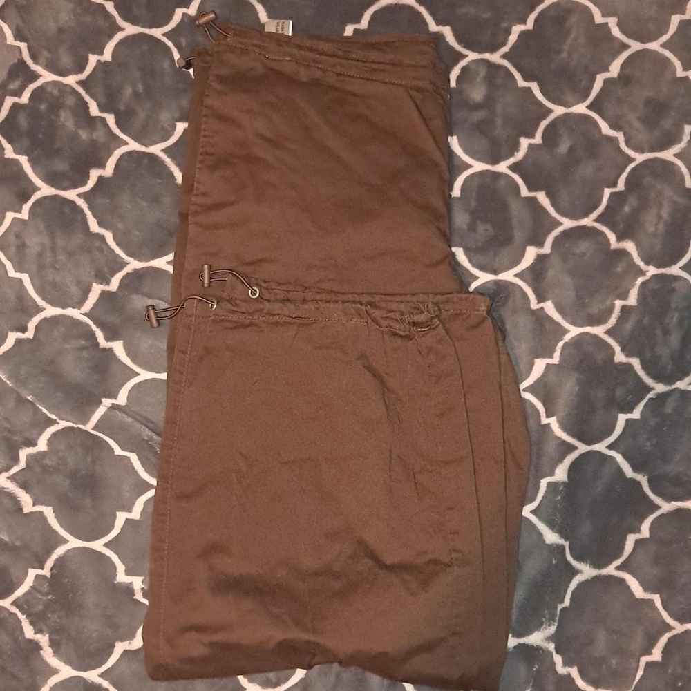 PacSun Chocolate Brown Parachute Pants
